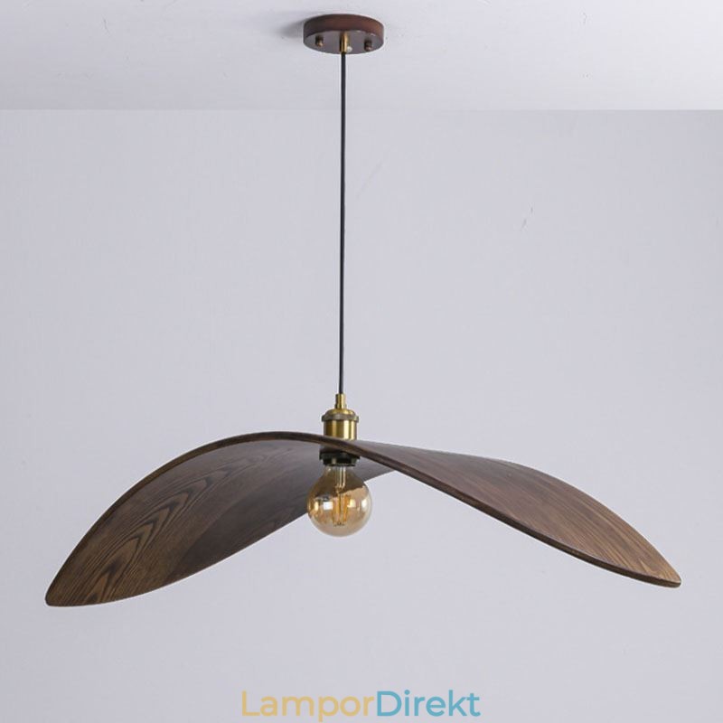 Pendellampa I Massivt Trä Creative Retro Taklampa