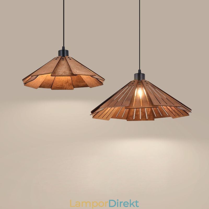 Retro Taklampa Kreativ Taklampa I Trä