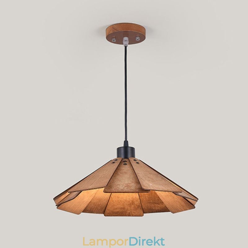 Retro Taklampa Kreativ Taklampa I Trä