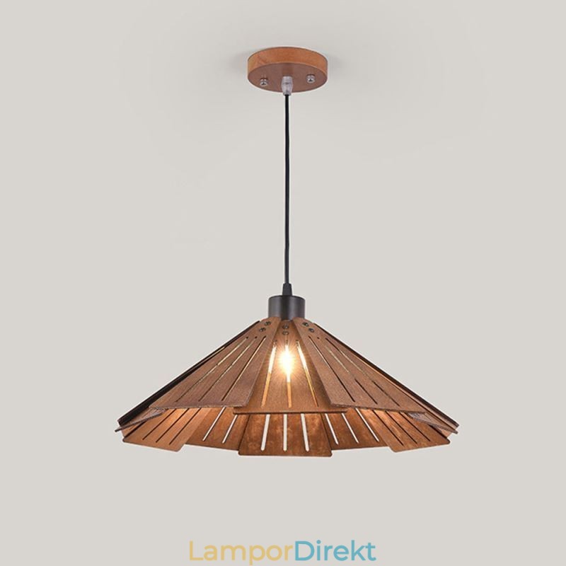 Retro Taklampa Kreativ Taklampa I Trä
