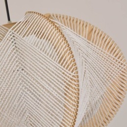Nordic Pendellampa Retro Wabi Sabi Style Handgjord Taklampa I Massivt Trä