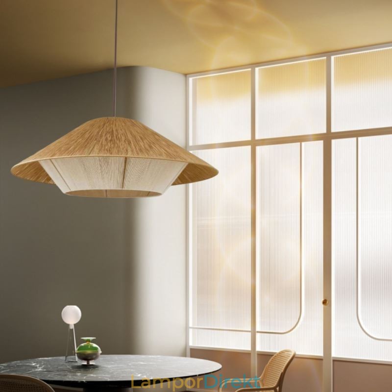 Hamp Rep Pendel Light Handvävd Taklampa