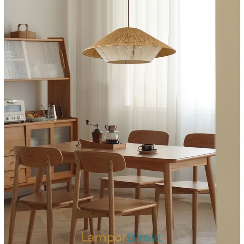 Hamp Rep Pendel Light Handvävd Taklampa