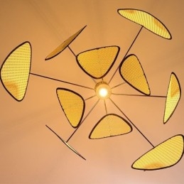 Pendelljus Naturlig Enkel Handvävd Taklampa