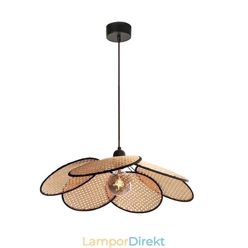 Pendellampa Naturlig Enkel Handvävd Lampa