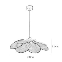 Pendellampa Naturlig Enkel Handvävd Lampa