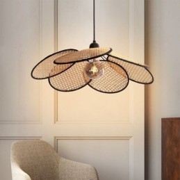 Pendellampa Naturlig Enkel Handvävd Lampa