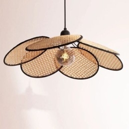 Pendellampa Naturlig Enkel Handvävd Lampa