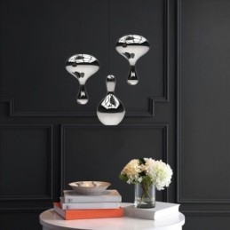 Creative Pendel Light Modern Enkel Elektropläterad Glas Liten Taklampa