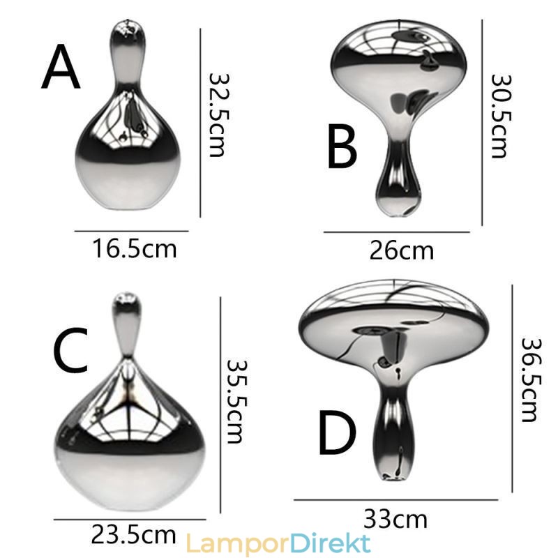 Creative Pendel Light Modern Enkel Elektropläterad Glas Liten Taklampa