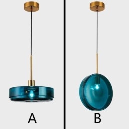 Rund Kaka Glas Taklampa Modern Minimalistisk Smidesjärn Taklampa