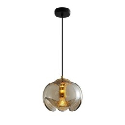 Ståndare Glas Taklampa Modern Minimalistisk Smidesjärn Taklampa
