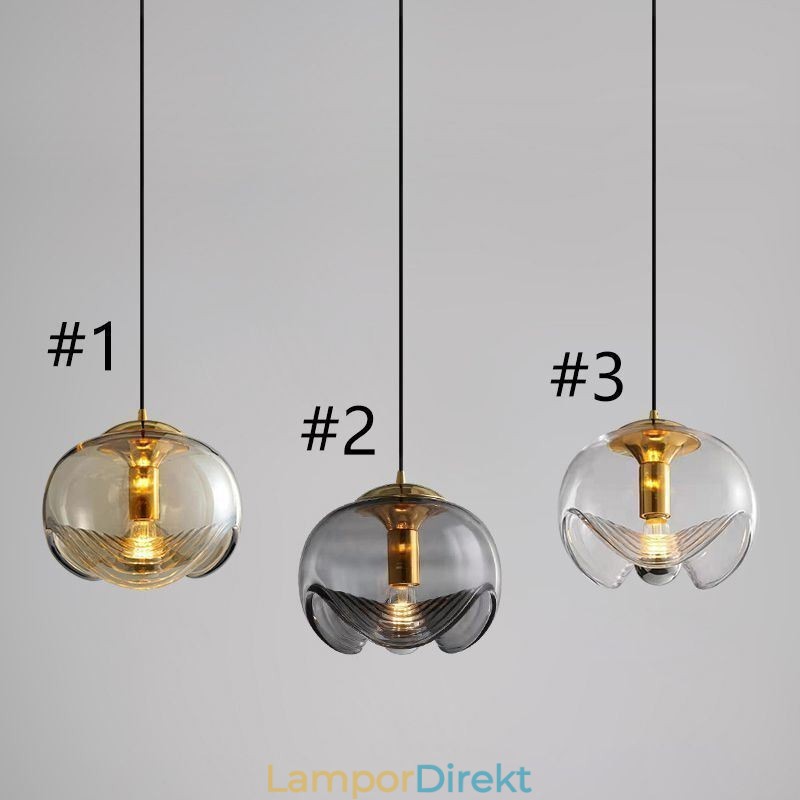 Ståndare Glas Taklampa Modern Minimalistisk Smidesjärn Taklampa