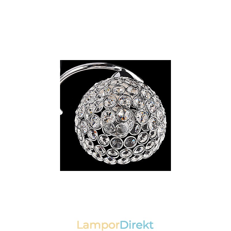 Modern Samtida Kristall Galvaniserad Metall Hänglampa Flush Mount