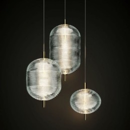 Vatten Ripple Pendellampa Modern Minimalistisk Smidesjärn Taklampa