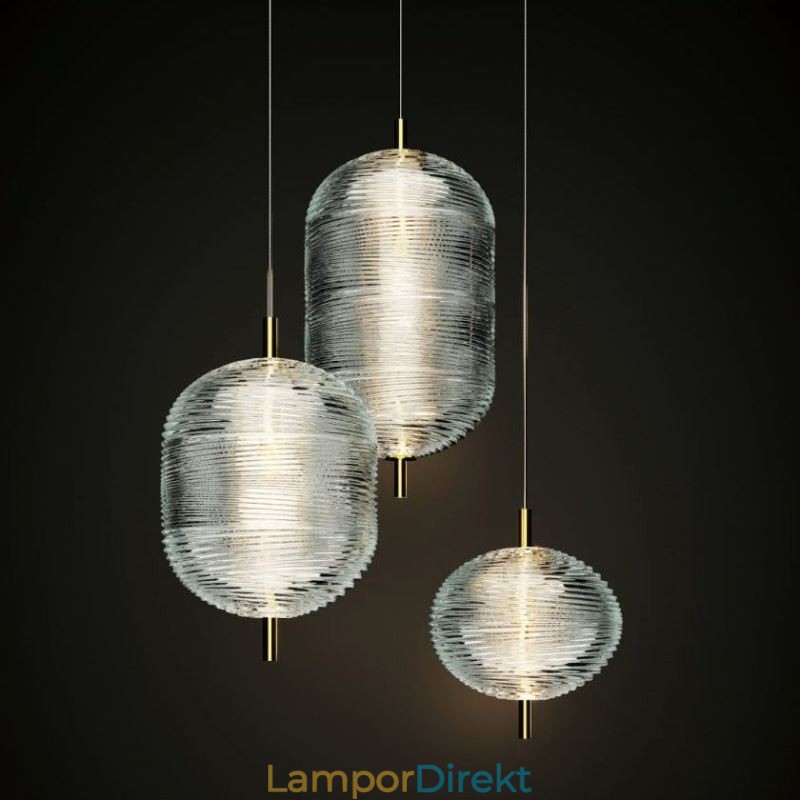 Vatten Ripple Pendellampa Modern Minimalistisk Smidesjärn Taklampa