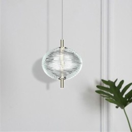 Vatten Ripple Pendellampa Modern Minimalistisk Smidesjärn Taklampa