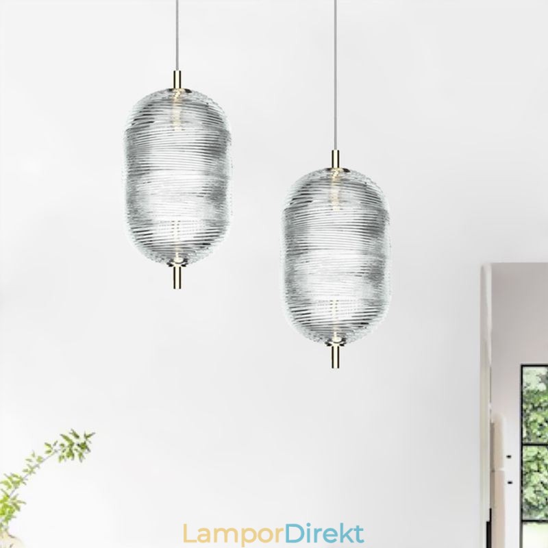 Vatten Ripple Pendellampa Modern Minimalistisk Smidesjärn Taklampa