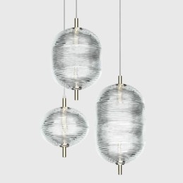Vatten Ripple Pendellampa Modern Minimalistisk Smidesjärn Taklampa