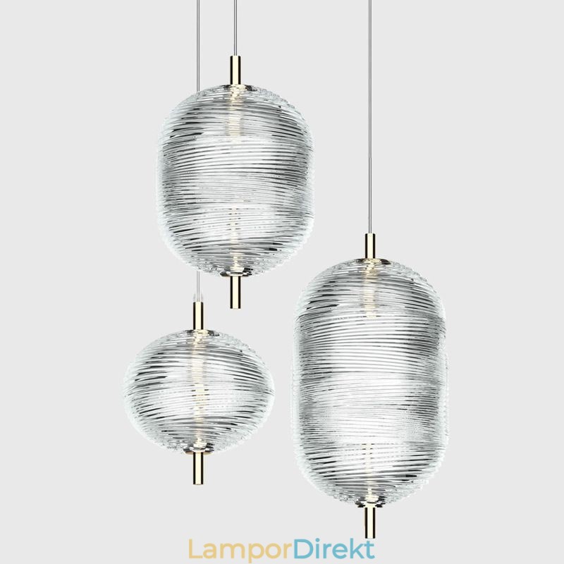 Vatten Ripple Pendellampa Modern Minimalistisk Smidesjärn Taklampa