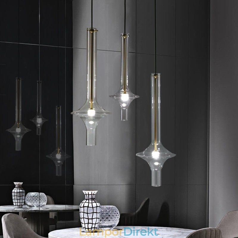 Glasrör Taklampa Modern Minimalistisk Smidesjärn Taklampa
