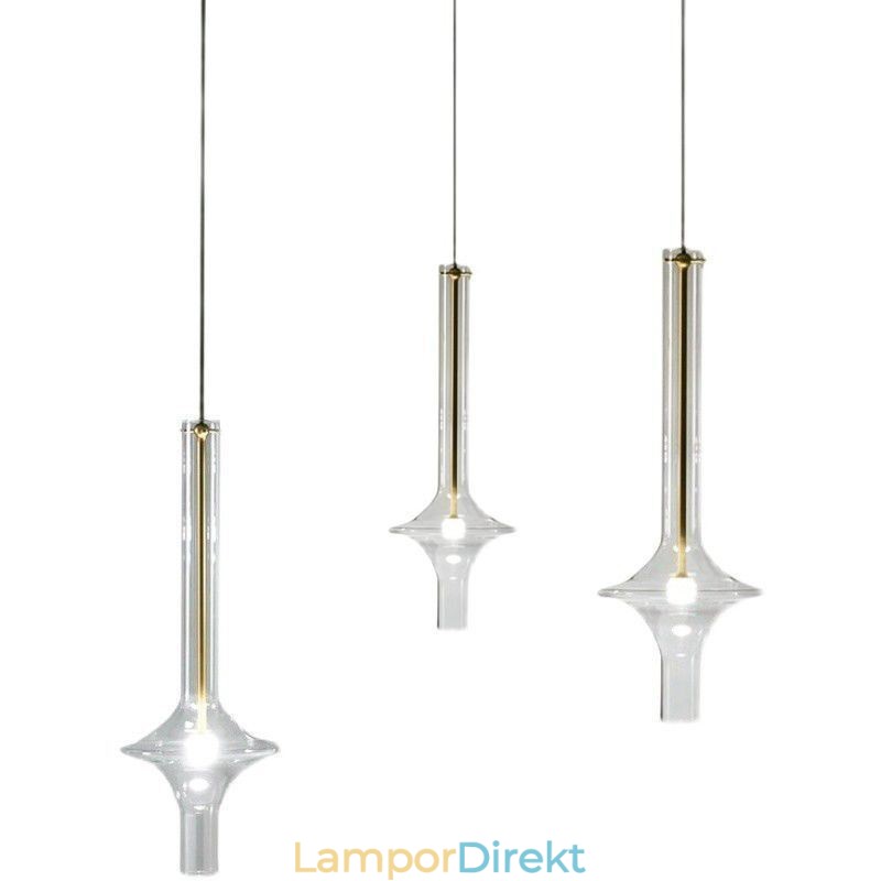 Glasrör Taklampa Modern Minimalistisk Smidesjärn Taklampa