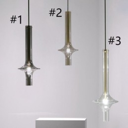 Glasrör Taklampa Modern Minimalistisk Smidesjärn Taklampa
