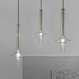 Glasrör Taklampa Modern Minimalistisk Smidesjärn Taklampa