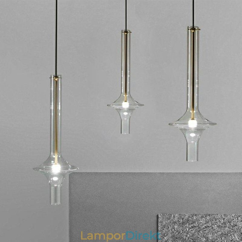 Glasrör Taklampa Modern Minimalistisk Smidesjärn Taklampa