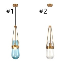 Vattendroppe Glas Taklampa Modern Minimalistisk Smidesjärn Liten Taklampa