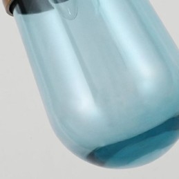Vattendroppe Glas Taklampa Modern Minimalistisk Smidesjärn Liten Taklampa