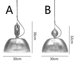 Plisserad Kjol Glas Hänglampa Modern Minimalistisk Smidesjärn Liten Taklampa