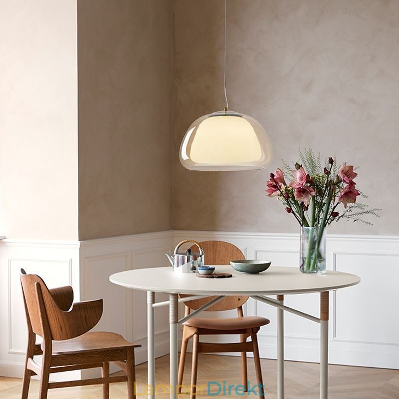 Taklampa Modern Enkel Klarglas Pudding Taklampa