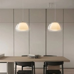 Taklampa Modern Enkel Klarglas Pudding Taklampa