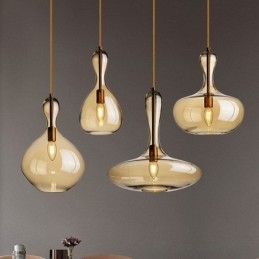 Nordic Glass Pendellampa Amber Shade Taklampa