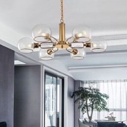 Glas Taklampa Modern Minimalistisk Smidesjärn Taklampa