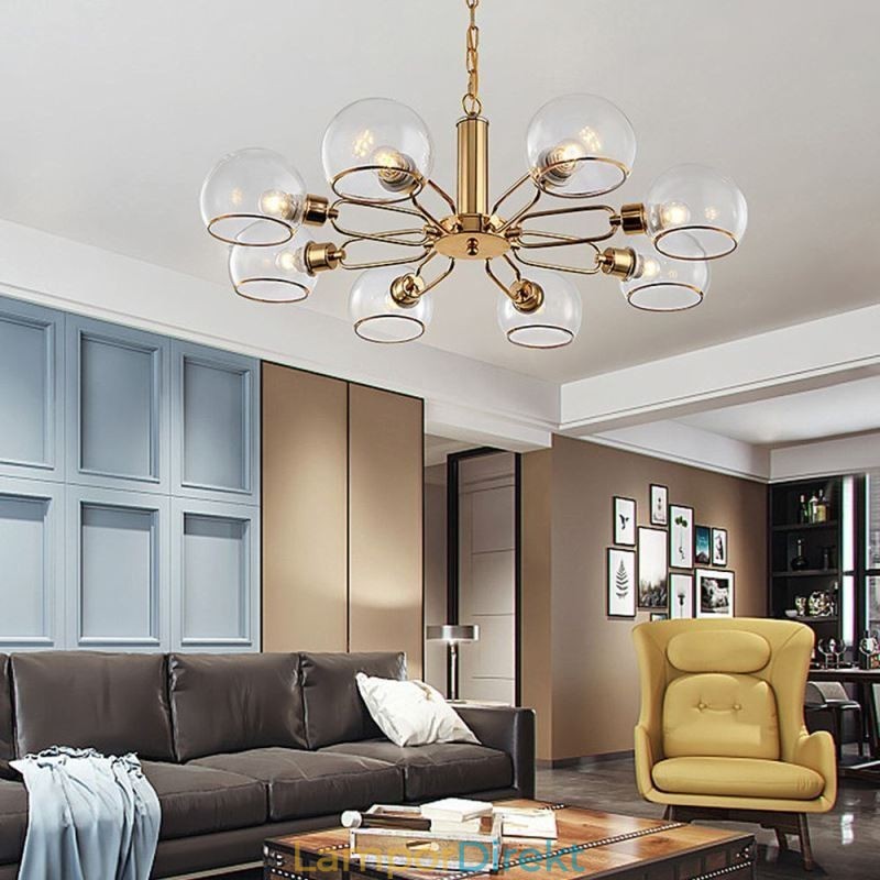 Glas Taklampa Modern Minimalistisk Smidesjärn Taklampa