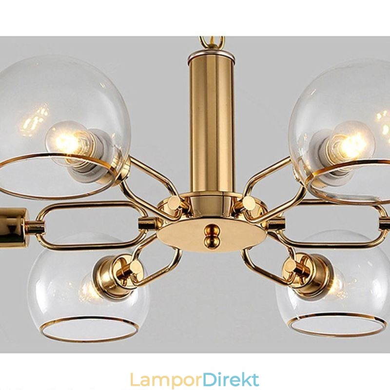 Glas Taklampa Modern Minimalistisk Smidesjärn Taklampa