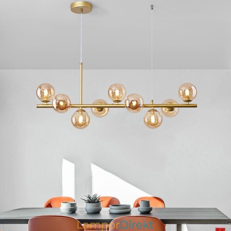 Taklampa Modern Simple Magic Beans Molecular Smidesjärn Glas Taklampa