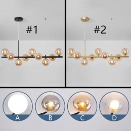 Taklampa Modern Simple Magic Beans Molecular Smidesjärn Glas Taklampa
