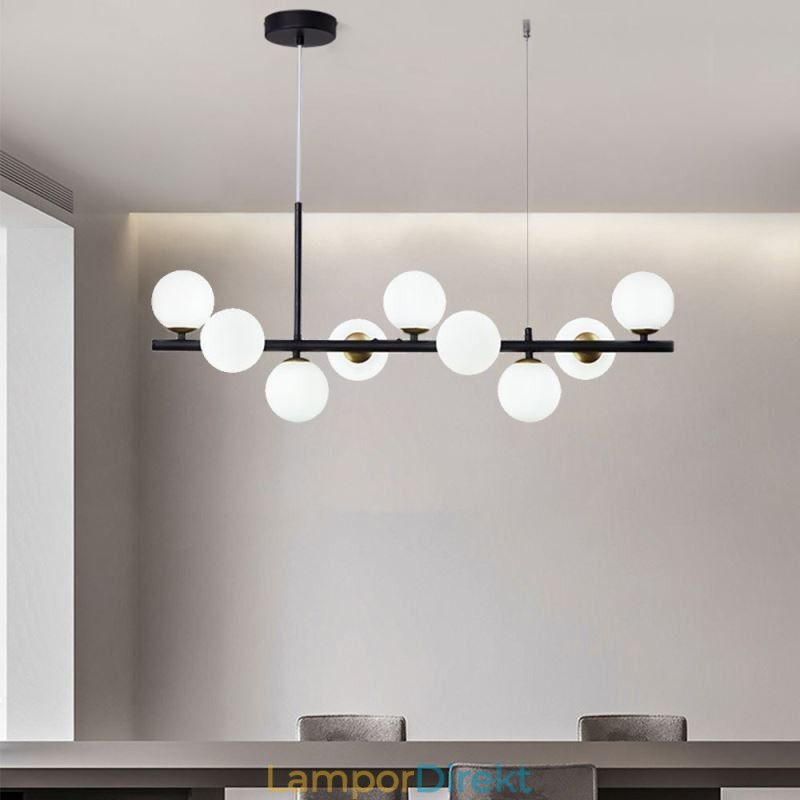 Taklampa Modern Simple Magic Beans Molecular Smidesjärn Glas Taklampa