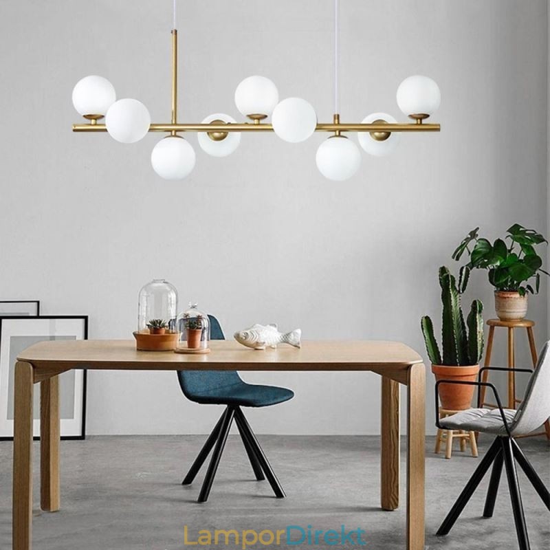 Taklampa Modern Simple Magic Beans Molecular Smidesjärn Glas Taklampa