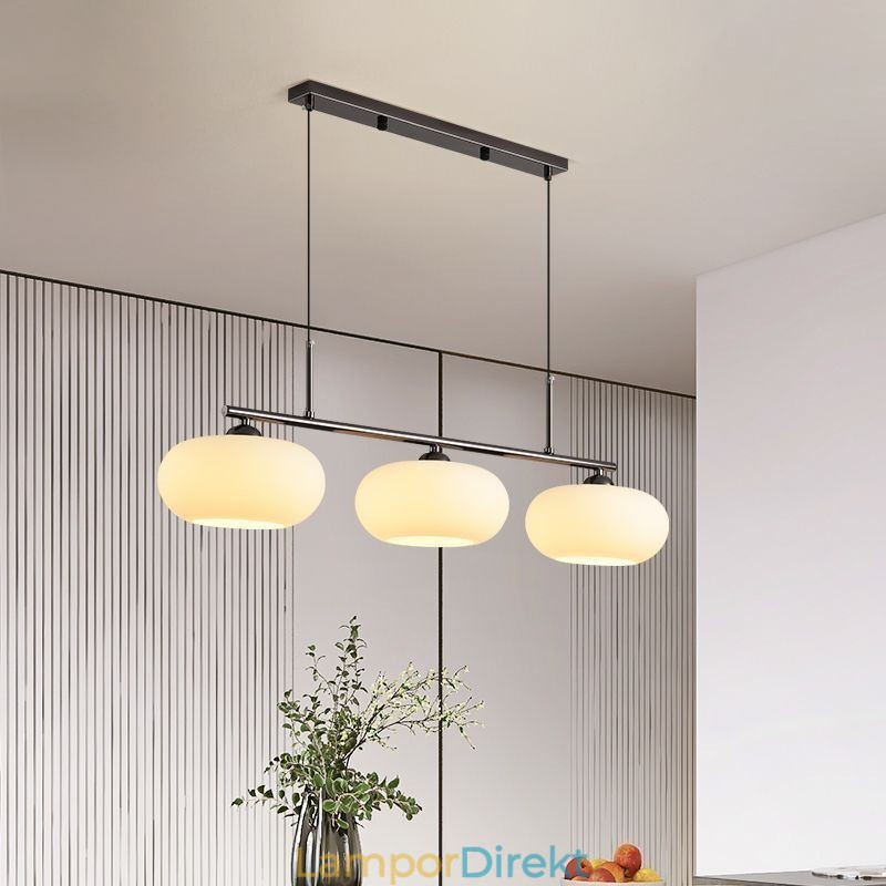 Nordic Glass Pendellampa Creative Smidesjärn Taklampa