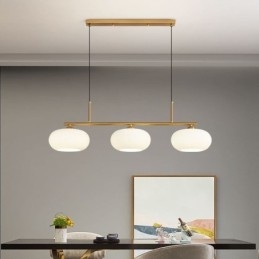 Nordic Glass Pendellampa Creative Smidesjärn Taklampa