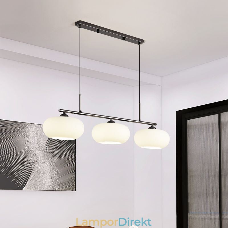 Nordic Glass Pendellampa Creative Smidesjärn Taklampa