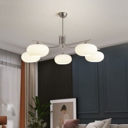 Nordic Glass Pendellampa Creative Smidesjärn Taklampa