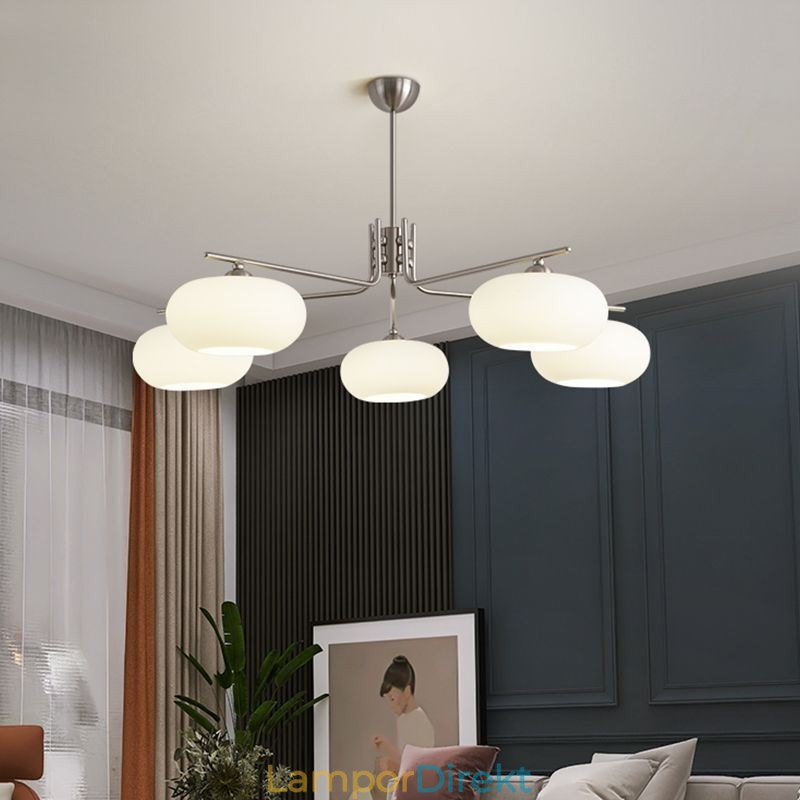 Nordic Glass Pendellampa Creative Smidesjärn Taklampa