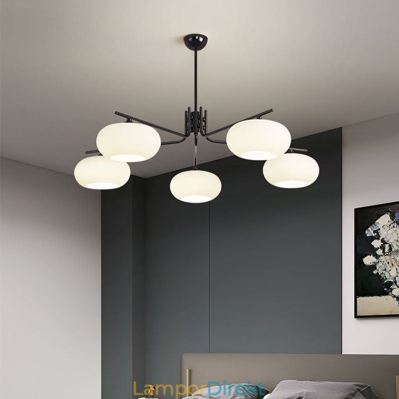 Nordic Glass Pendellampa Creative Smidesjärn Taklampa