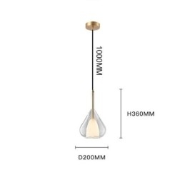 Taklampa Modern Minimalistisk Taklampa I Dubbelglas