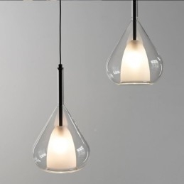 Taklampa Modern Minimalistisk Taklampa I Dubbelglas